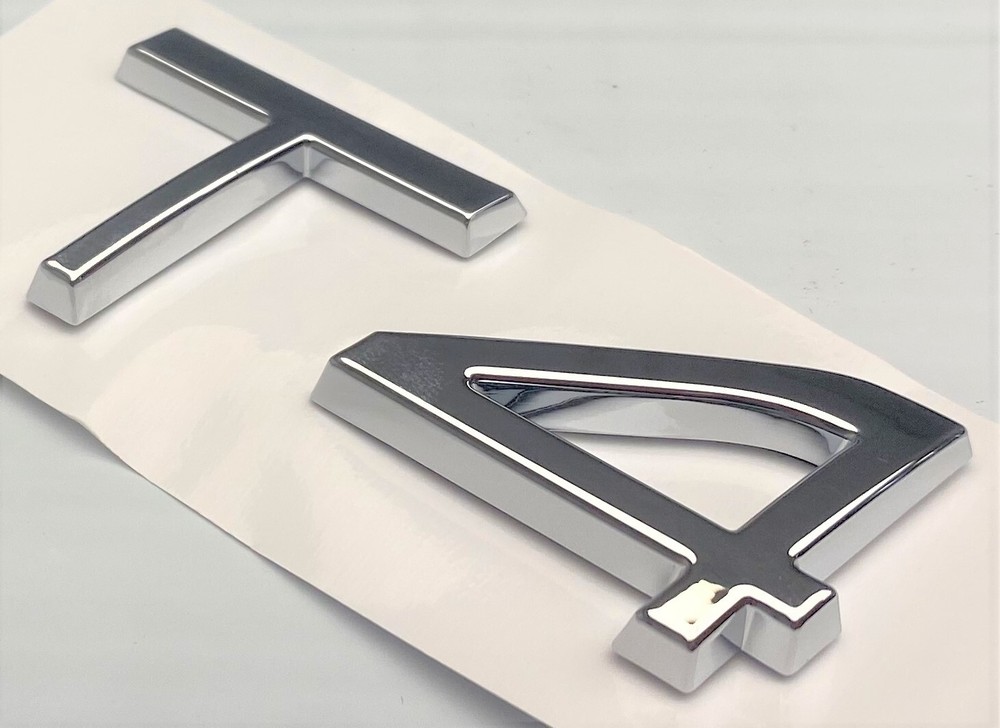CHROME T4 FIT VOLVO REAR TRUNK TAILGATE EMBLEM BADGE DECAL NAMEPLATE LETTERS