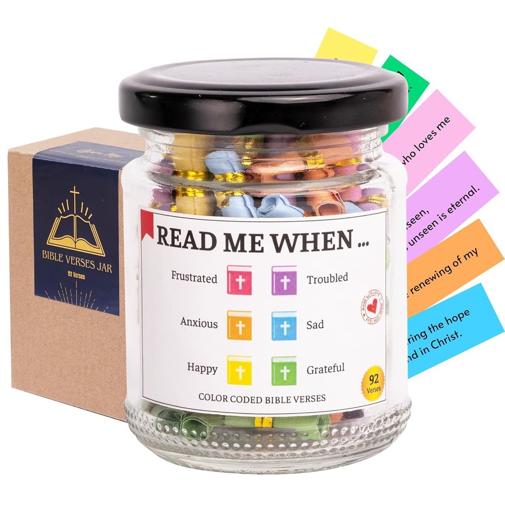 Bible Verse Jar, Jar For Emotions And Feelings