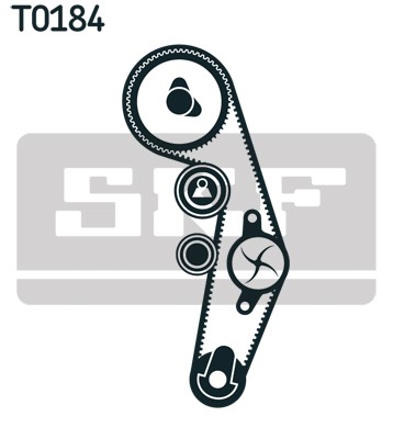 VKMC 01250-2 SKF Water Pump + Timing Belt Kit for Audi, Ford, Seat, Skoda, VW