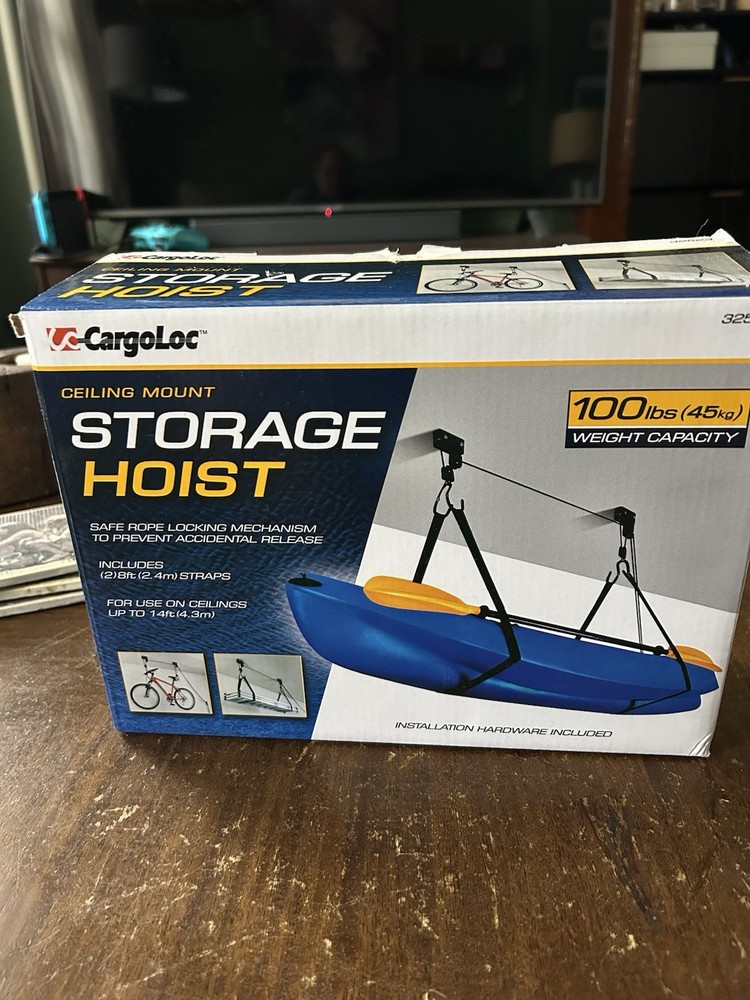 Ceiling Bike Hoist Storage Rack for Kayak Bicycle Garage Lift