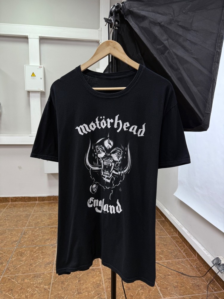 🇬🇧 Vintage Motorhead Rock Band T-Shirt 2018 Retro Rare Y2K size XL color Black