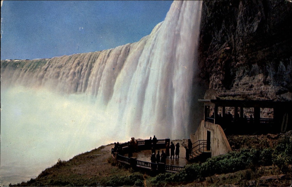 New York Horseshoe Falls ~ 1950s-60s vintage postcard sku377