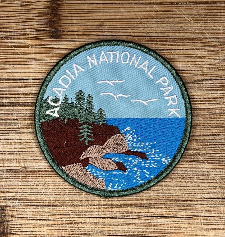 Acadia National Park Patch – 3 Inch Embroidered Iron-On or Hook Backing Souvenir-image