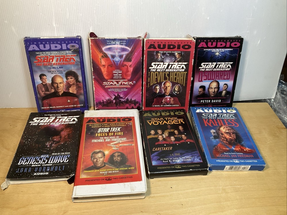 Lot of 8 Star Trek Audio Book Cassettes Simon & Schuster