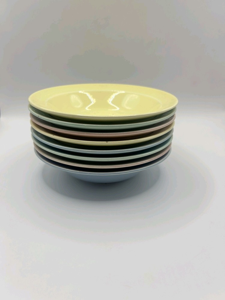 8pc Small Glass Pastel Bowls