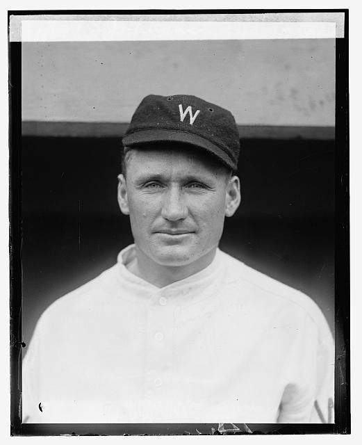 Photo:1924 Baseball Player in W Cap Portrait Johnson