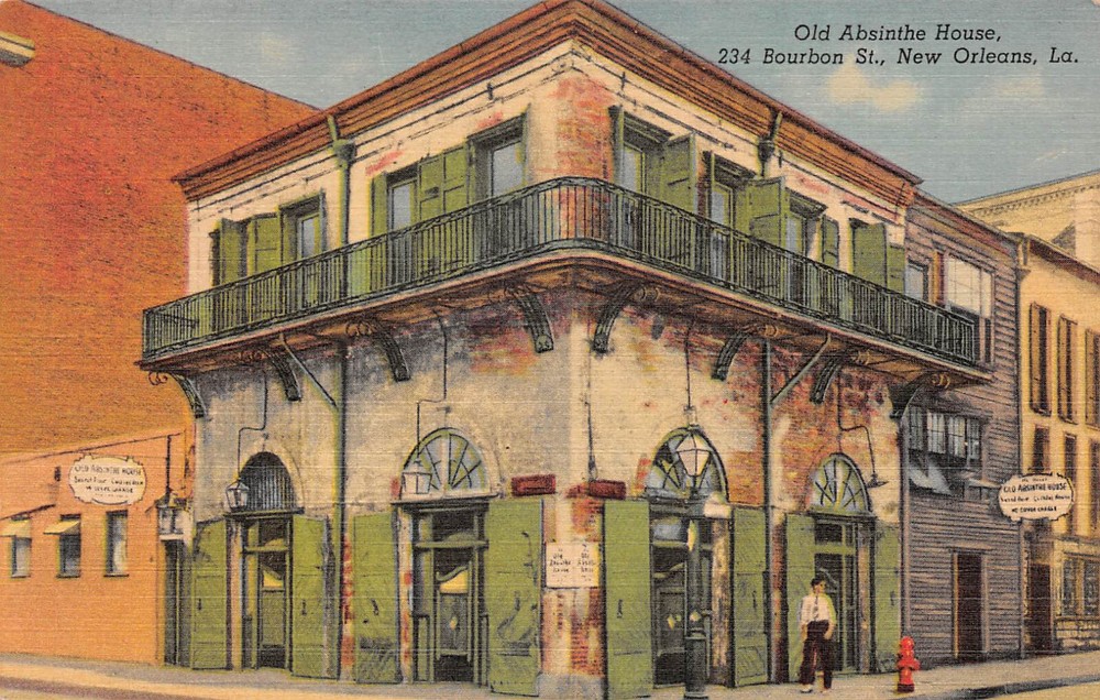 UPick Postcard Old Absinthe House Bourbon Street New Orleans Louisiana-image