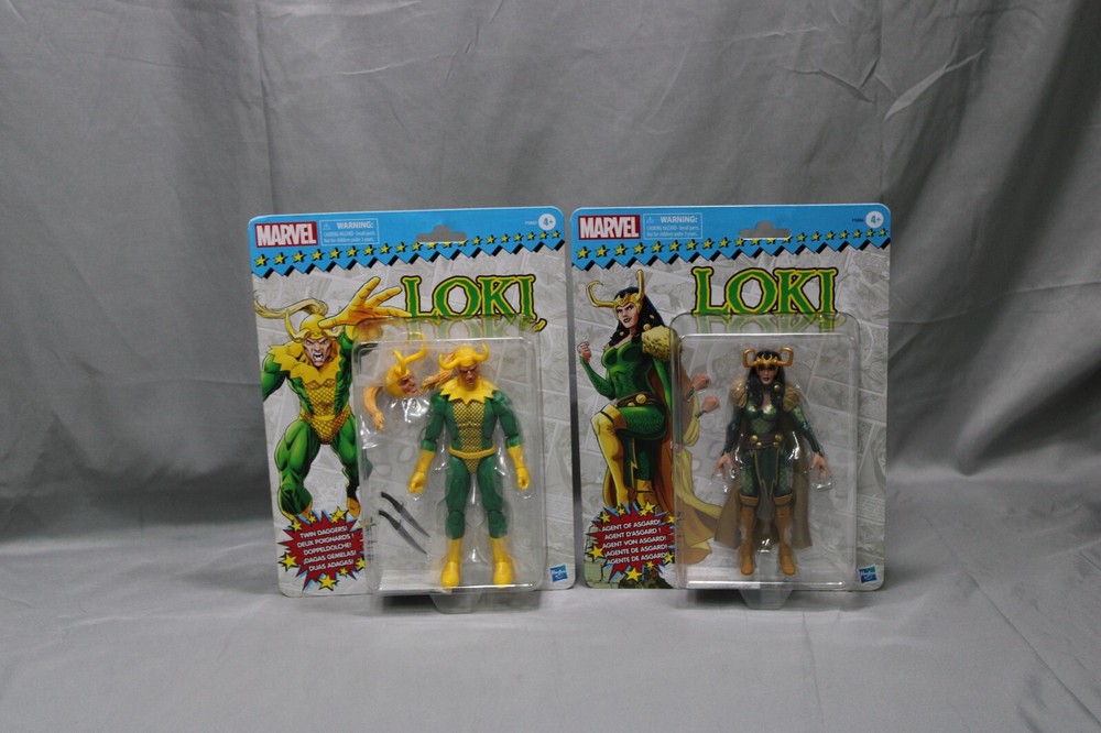 Retro Marvel Legends Super Heroes Loki & Lady Loki 6