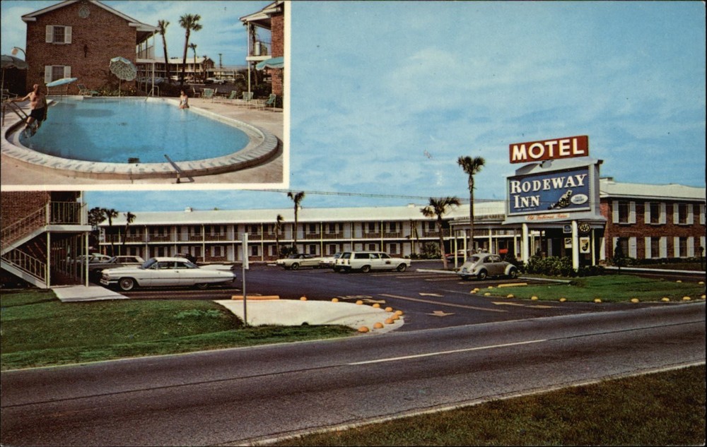 Rodeway Inn Jacksonville Florida vintage postcard q317