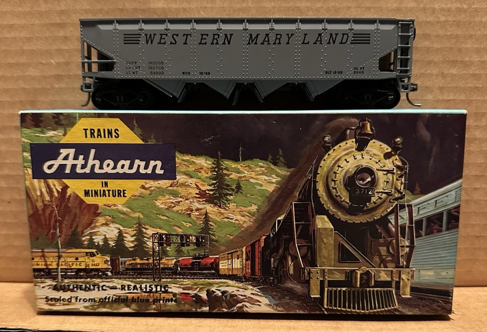 Athearn HO Western Maryland Bay Hopper Car “READ”
