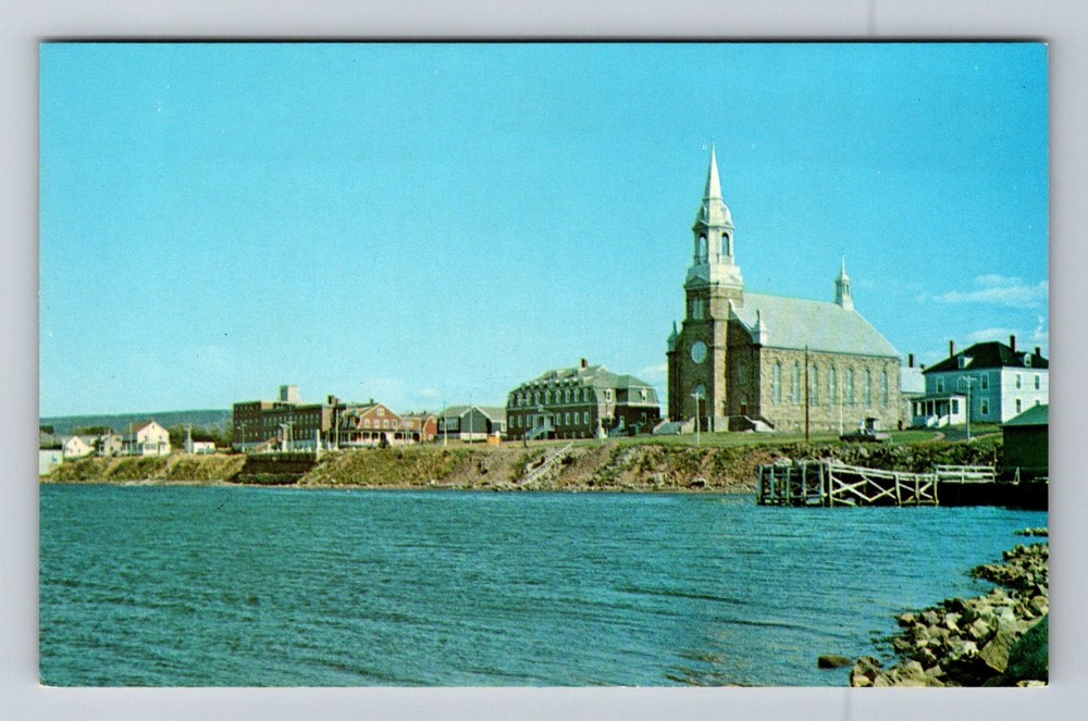 Canada- Nova Scotia Cheticamp St. Peter's Church Souvenir Post Vintage Postcard