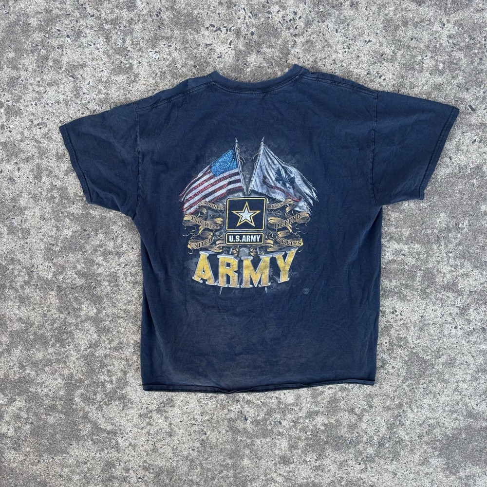 Black faded vintage U.S. Army T-shirtSize: L