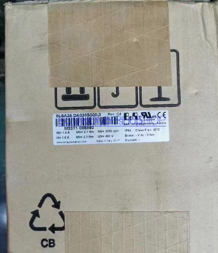 ONE New B&R servo motor 8LSA35.DA030S000-3