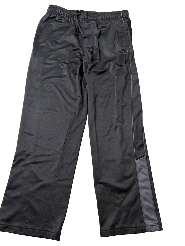 Fila Sport Men's Track Pants Black Large Athletic Training Drawstring Pull On