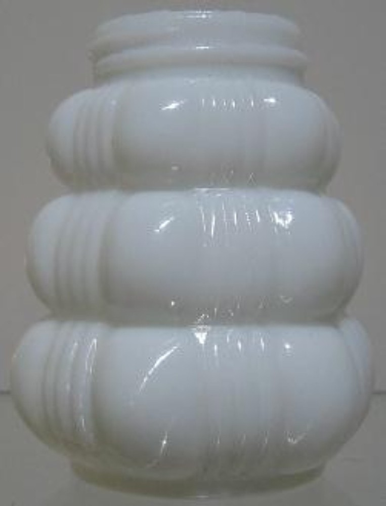 Antique 1890`s~Milk Glass Salt Shaker~Fancy Fluted