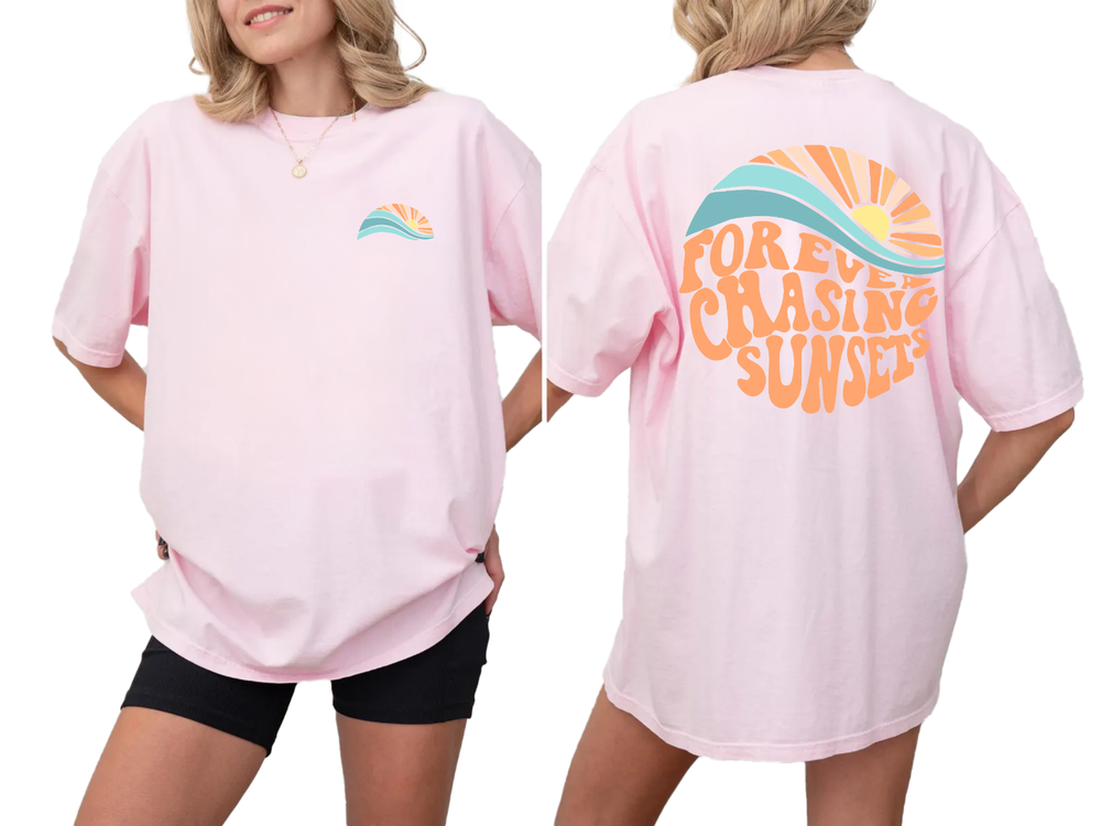 Forever chasing sunsets shirt, Beach Lover, Summer Vacation shirt , family shirt