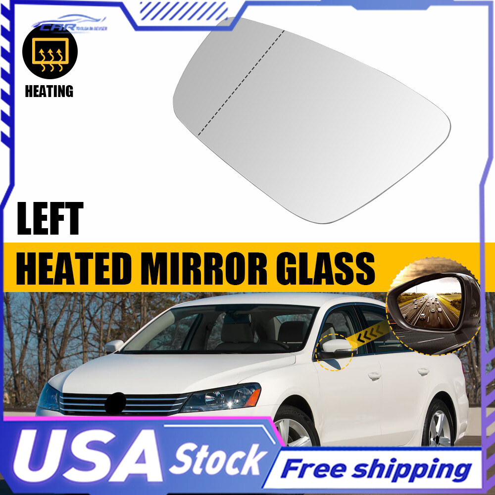 Driver Side 5618575221A For Door Mirror Glass Heated 2012-2015 VOLKSWAGEN PASSAT