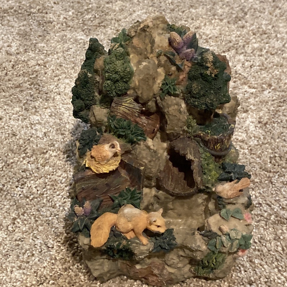 Tabletop Water Garden - Fox, Birds, Trees, Plants