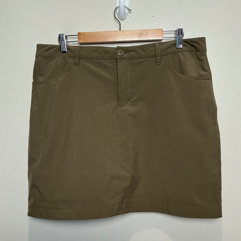 Eddie Bauer First Ascent Hiking Skort Women 12 Brown Travex Outdoor Hiking Golf