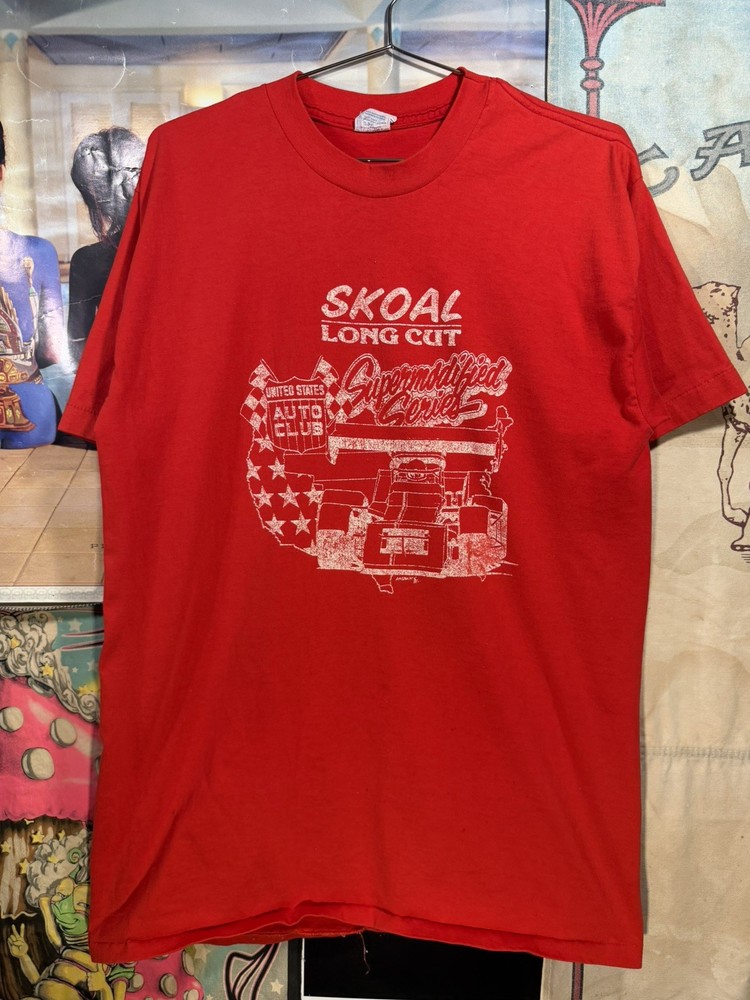 Vintage Racing T Shirt  Size XL Racing Skoal Racing Team 1990s single stitch