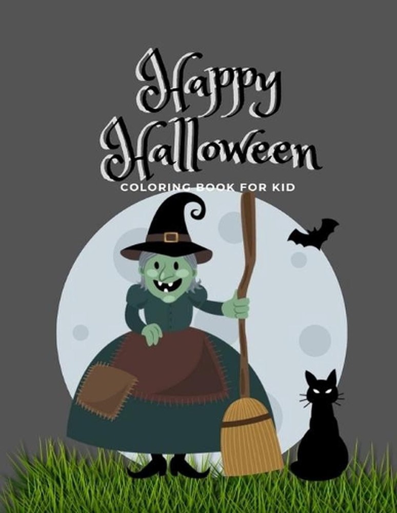 Happy Halloween: coloring book for kid by Rainbows Books (English) Paperback Boo