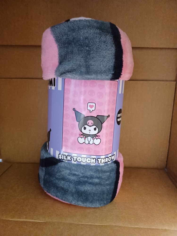 Sanrio Kuromi Silk Touch Baby Kid Fleece Throw Blanket 46