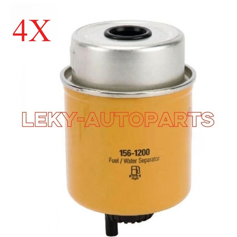 4X 156-1200 New For Caterpillar CAT Diesel Fuel Water Separator Filter