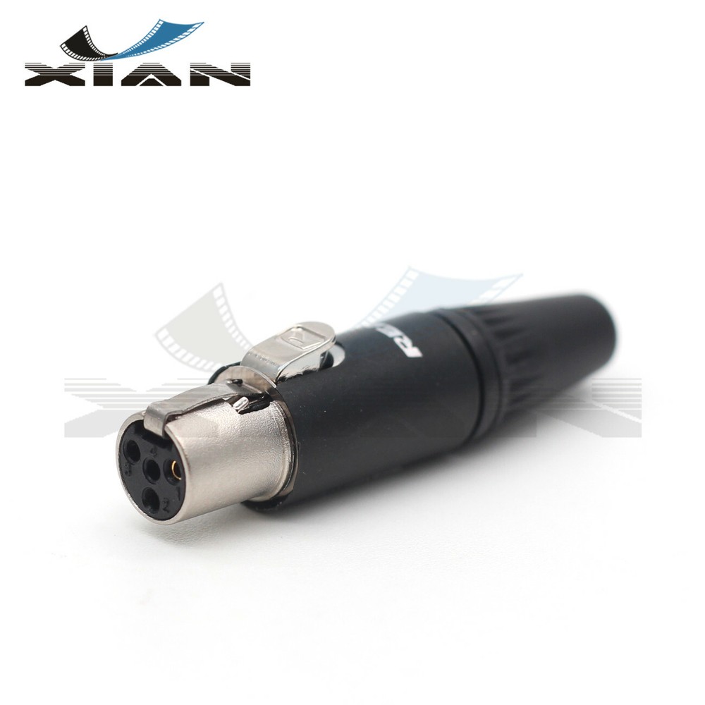 TA4F/ Neutrik Mini XLR 4 pin Connector,4pin Female Monitor Power Plug Mini XLR