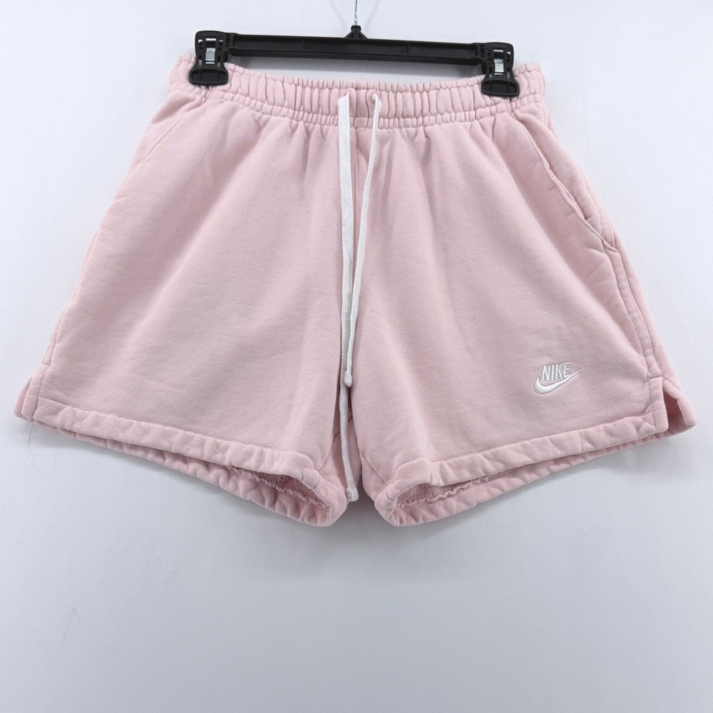 Nike Sportswear Phoenix Fleece Shorts Womens Small Pink High Rise Sweat Shorts