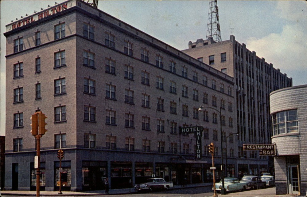 Hotel Hilton Syracuse New York vintage postcard f280