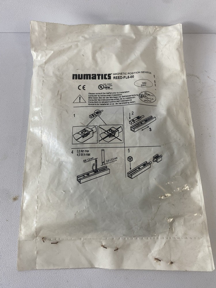 Numatics REED-FL5-00 Magnetic Position Sensor 120VAC/DC Max