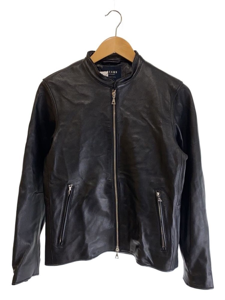 Beams Heart Leather Jacket Blouson/S/Sheep Leather/Blk/42-18-0258-202 3502