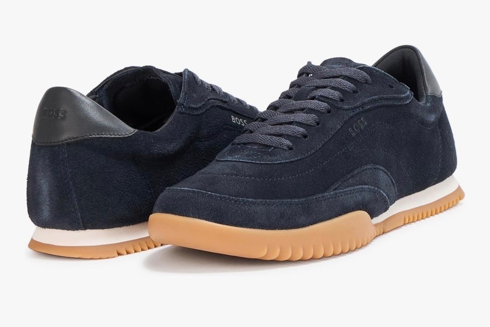 BOSS Men's Careton Low Profile Suede Sneakers