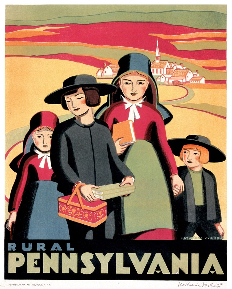 Decor Poster. Fine Graphic Art Design. rural Pennsylvania. Shop Wall Art. 1730