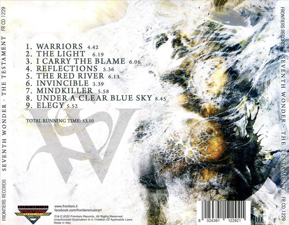 Seventh Wonder Testament New Cd