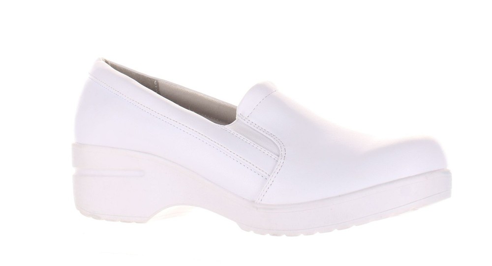 Women's East Street White Heeled Clogs - Size 8 by Easy Works (7828163)