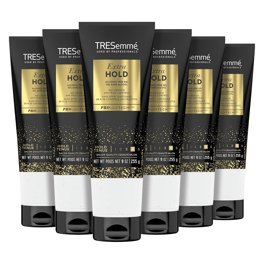 TRESemme TRES Two Extra Hold Firm 24-Hour Control Hair Styling Gel 9oz (6 Pack)