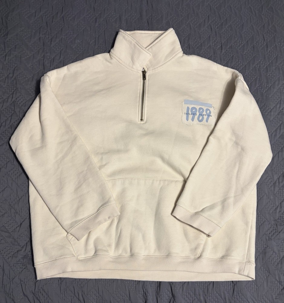 Taylor Swift 1989 Taylor’s Version Quarter Zip Pullover Sweatshirt Size M
