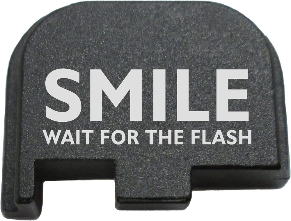 Laser Engraved Butt Plate, Rear Slide Cover Back Plate for Glock G43, G43X, and