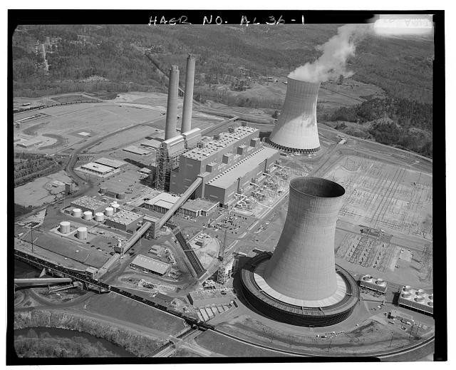 Birmingham Alabama Miller Electric Generating Plant 1970s Steam Plant Aerial
