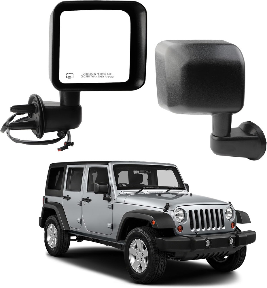 2015-17 Jeep Wrangler JK Right Passenger Side Mirror–Compatible Replacement