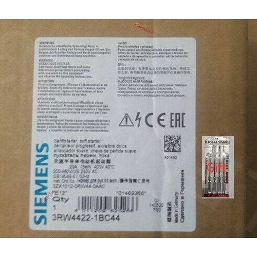 1PC NEW 3RW4422-1BC44  via DHL or FedEx *vb