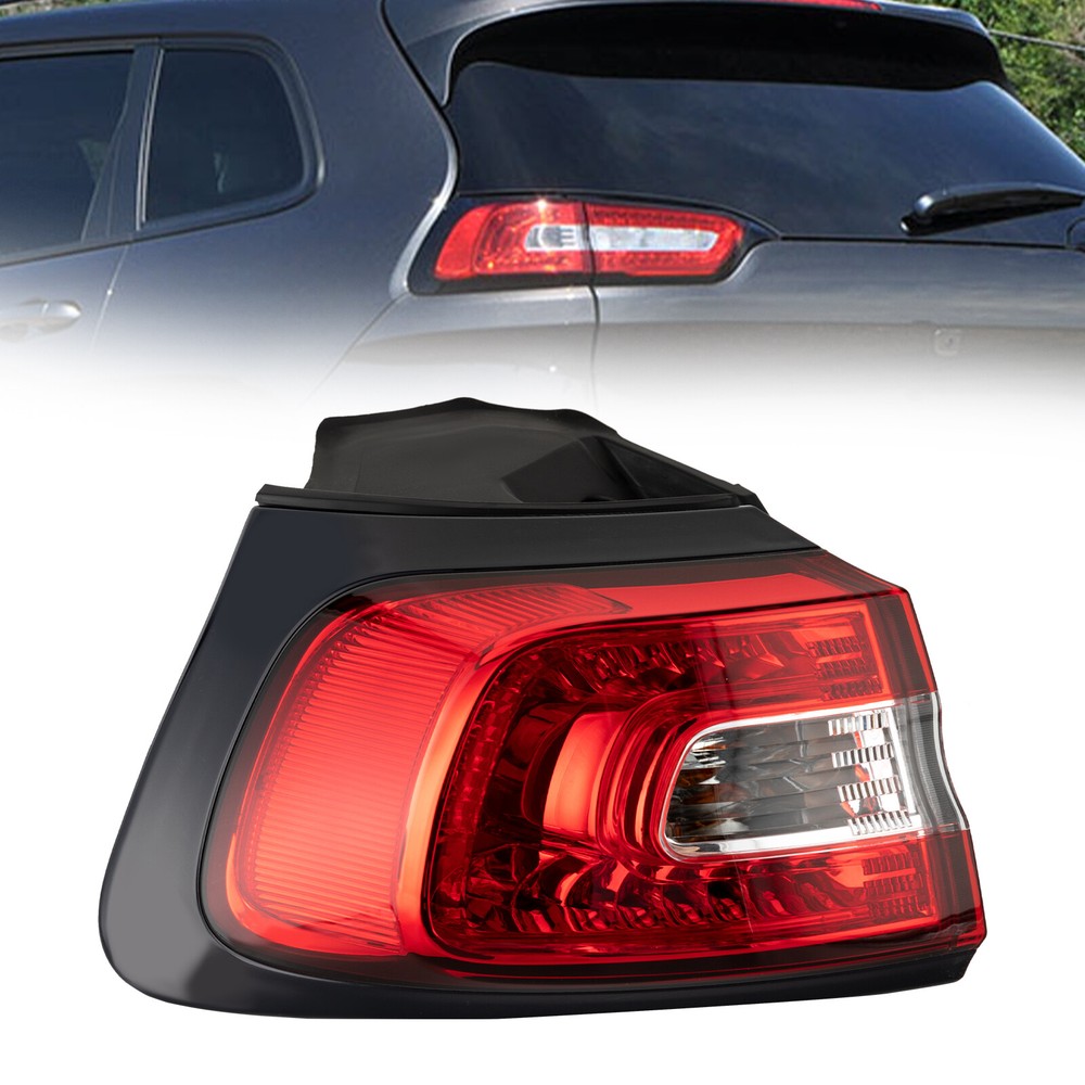 Left Tail Light For 2014-2018 Jeep Cherokee Halogen Driver Side Outer Rear Lamp