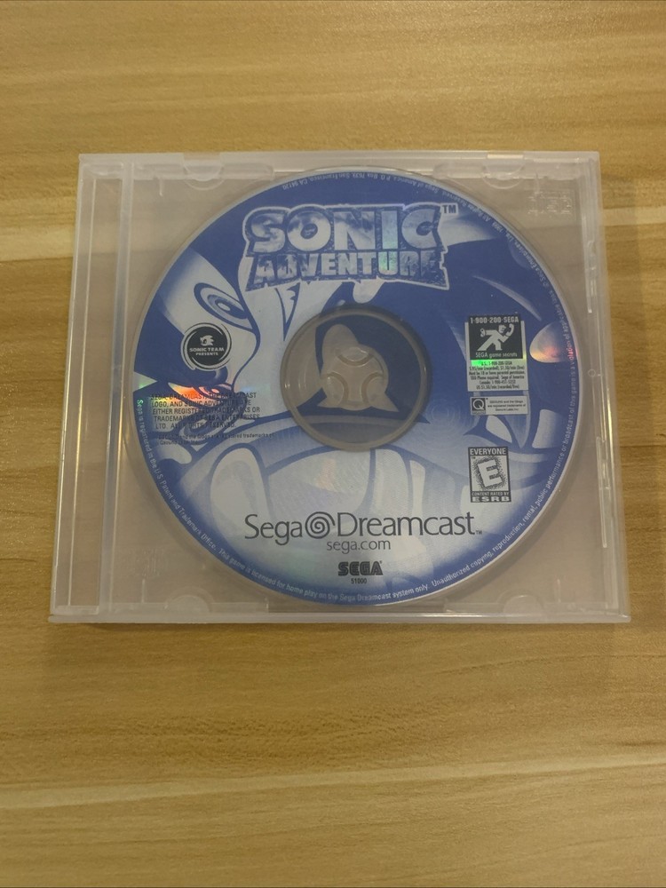Sonic Adventure (Sega Dreamcast, 1998) Disc Only