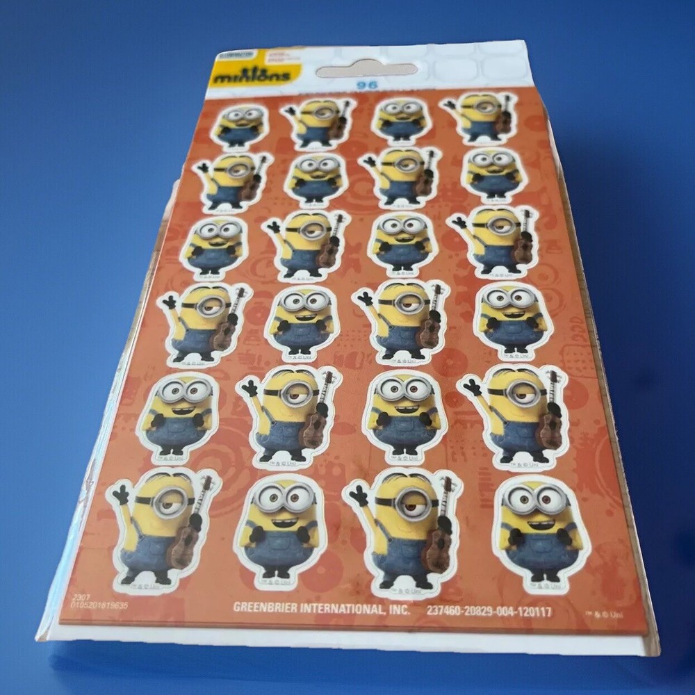 Minions Stickers Sheets New Sealed Package 96 Acid Free Stickers Craft Scrapbook-image