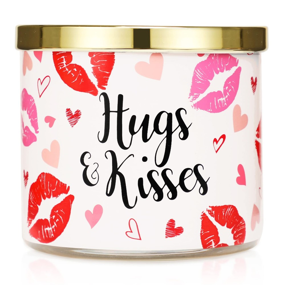 Romantic Rose Scented Candle Gift with 3 Wicks – 14 oz