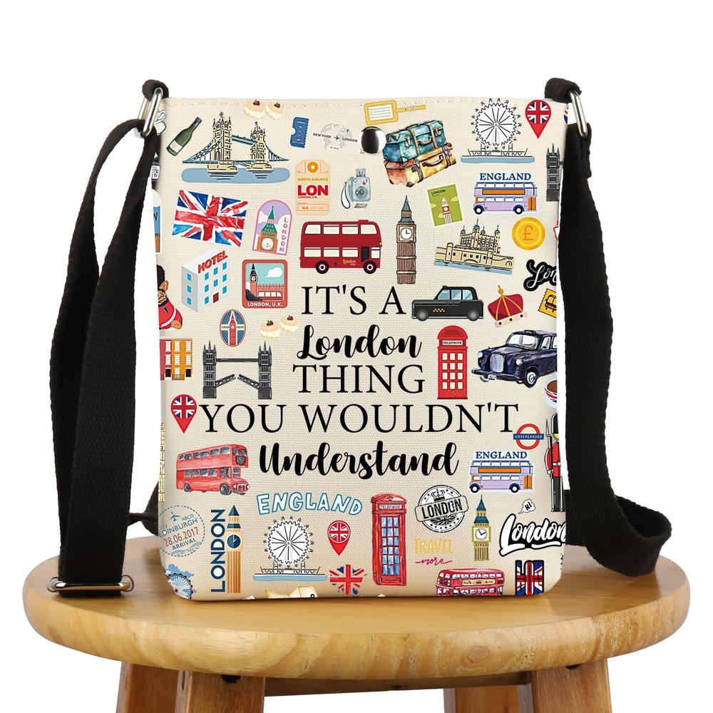 G2TUP London Lover Gift It's A London Thing Crossbody Bag London Culture Trav...