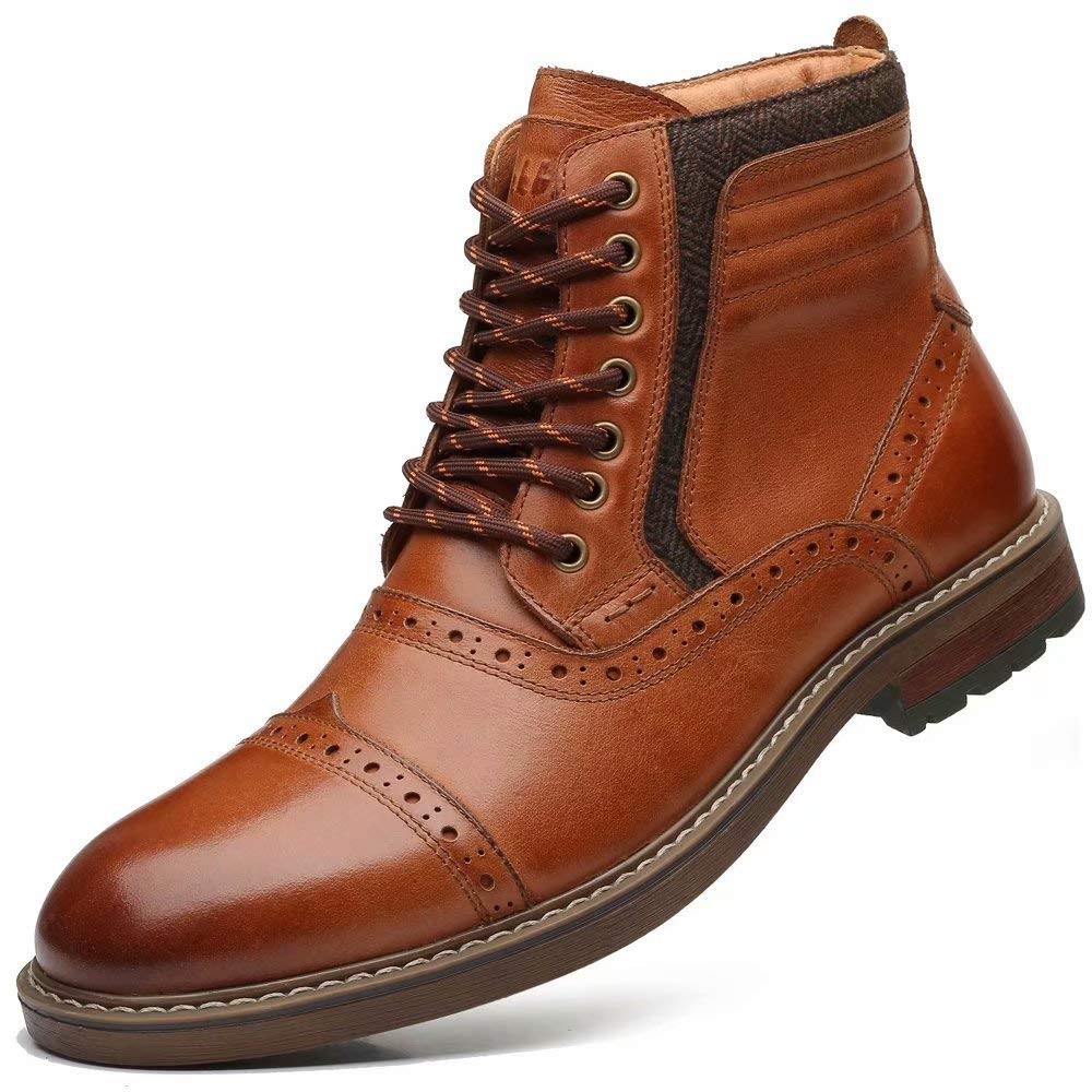 Men's Leather Chelsea Boots with Stylish Zipper Ankle Detail