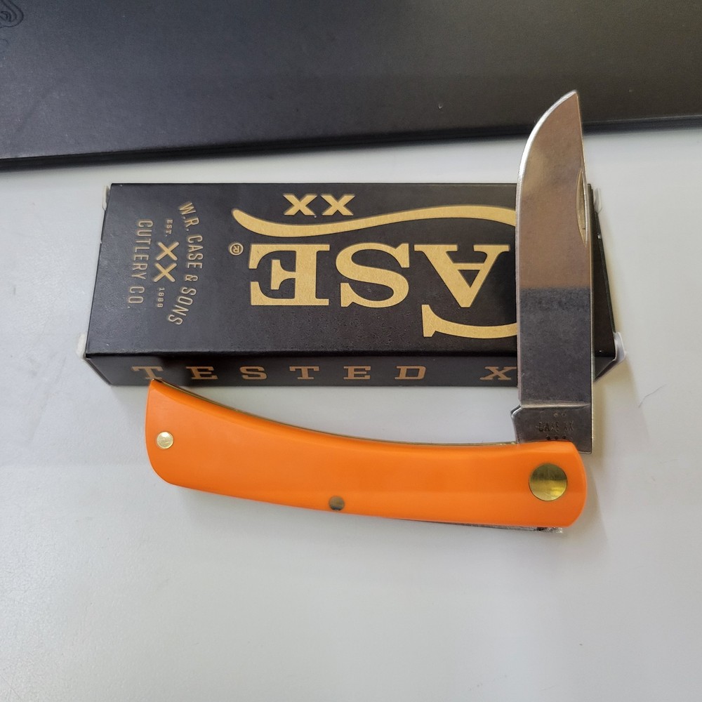 Case Xx Knives Orange Synthetic Sod Buster Jr 4137 Ss (80502) Pocket Knife