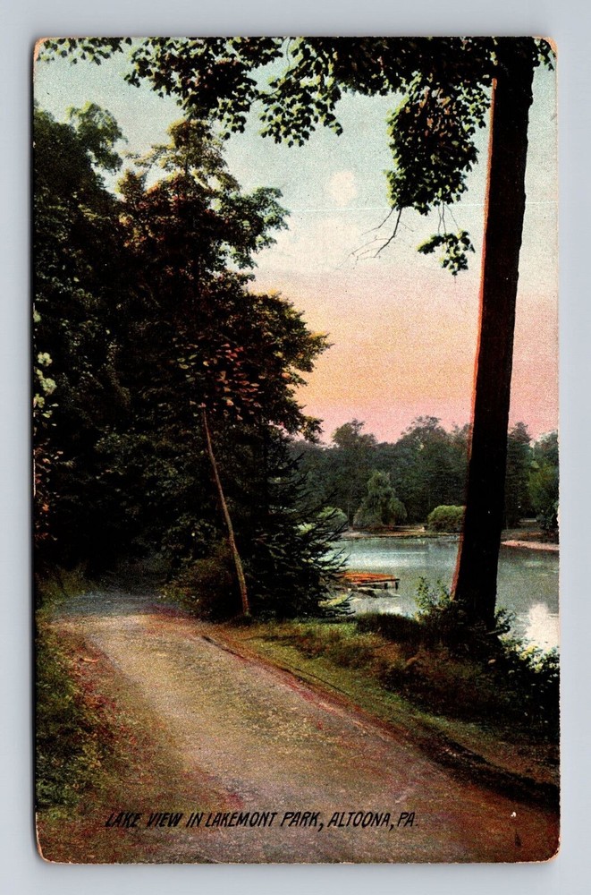 Altoona PA-Pennsylvania, Lake View in Lakemont Park, Vintage Postcard